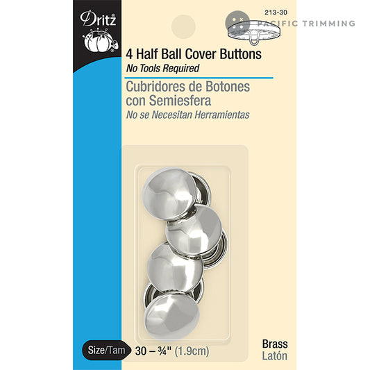 Dritz Cover Button Kit, Nickel