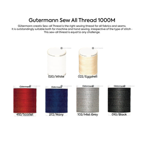 Gütermann Sewing Thread Miniking Overlock Thread, Various Colors 