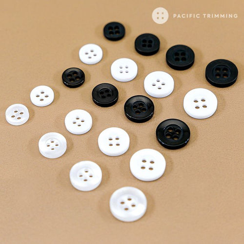 3,600 Count Buttons (25 Gross) - 3/8 Orange Plastic 4-Hole Shirt Buttons  in Bulk (M418.02)