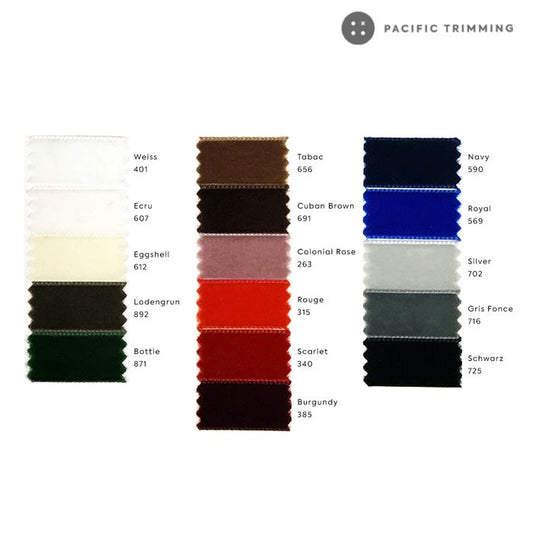 Stretch Velvet Ribbon : MVR19002 (Multiple Colors) – Pacific Trimming