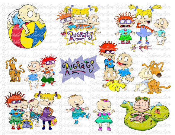 4311DW Rugrats Inspired Full Sheet Digital Download File* – Waterslides ...