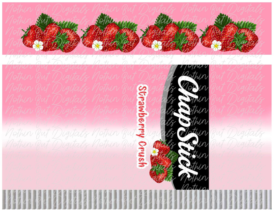 Download 6208W Chapstick Inspired Strawberry Full Sheet Waterslide ...