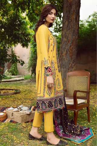 07 Cassia Iris Embroidered Lawn Collection