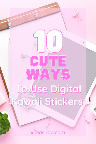 10 façons d'utiliser les autocollants numériques Kawaii dans votre planificateur numérique