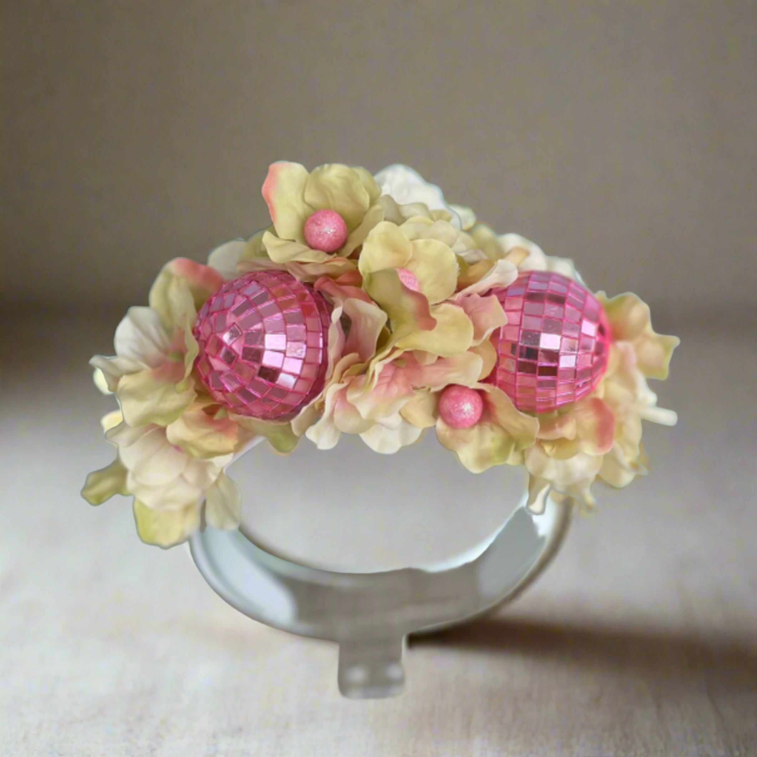 Spring Disco Ball Headpiece