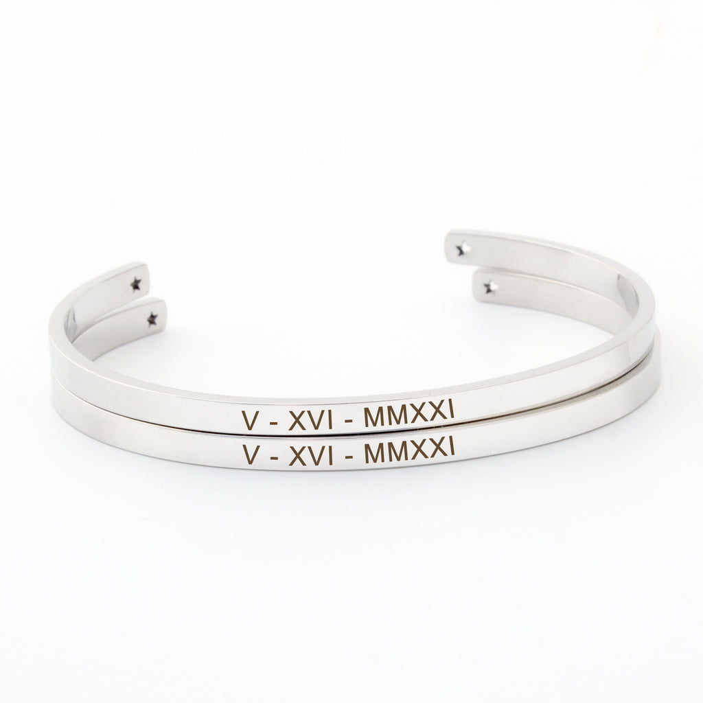 Custom Women's Sterling Silver Cuff Bangle Bracelet, Jewelry Gift for –  Anavia Jewelry & Gift