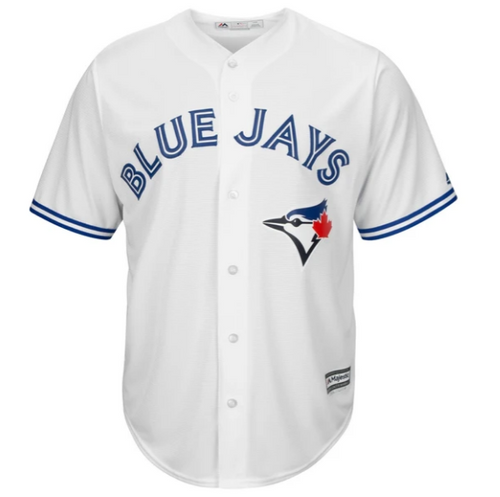 Men's Toronto Blue Jays Majestic Gray Grey Road Cool Base Team Jersey Small