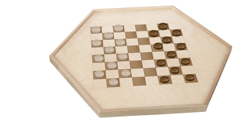 Get wooden Checkers Board and Chinese Checkers game at Harvest Array. Handmade from solid pine wood, these durable toys are child-safe and non-toxic.