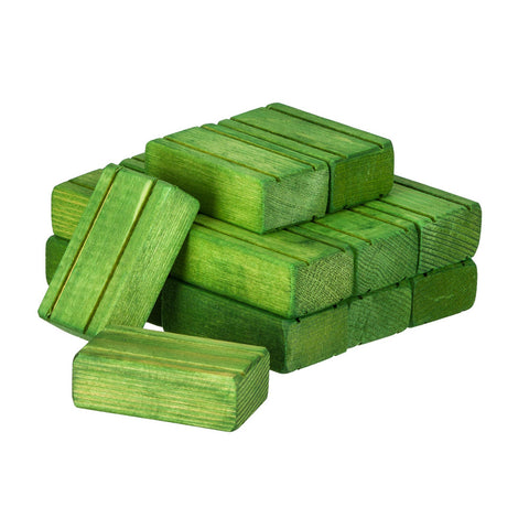 Green hay bales