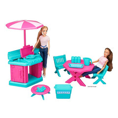 Fashion Doll Grill and Patio Play Set