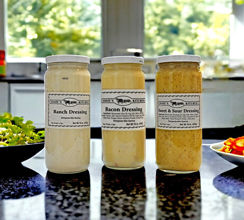 Annie's Kitchen Three Types of Salad Dressing for Harvest Array