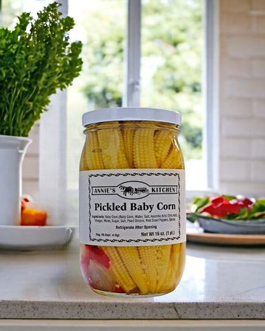 Annies Kitchen Pickled Baby Corn for Harvest Array