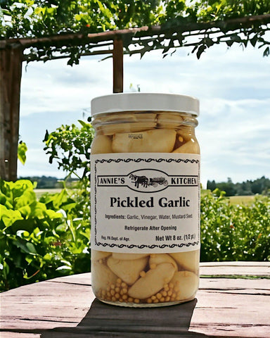 Discover Amish-made Pickled Garlic, the perfect addition to any recipe, made in the USA. Find pickled garlic near me flavor experience!