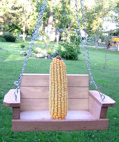 Squirrel Swing Feeder for Ear of Corn