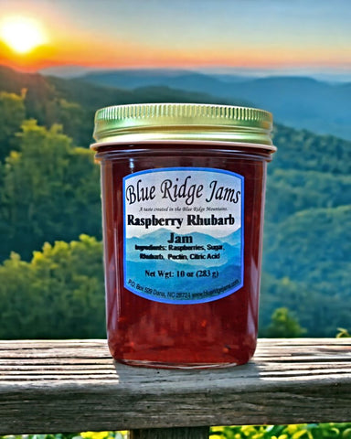Raspberry Rhubarb Jam 10 Ounce Jar from Harvest Array