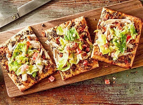 Caesar BLT Chicken Flatbread