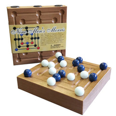 Nine Men's Morris Wooden Traveler Game