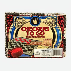Small Checkers Rug Travel Game