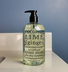 Coconut Lime and Ginger Hand Soap for the Kitchen