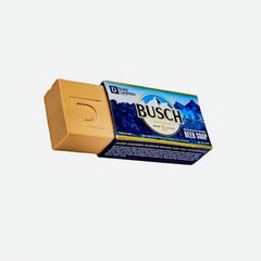 Indulge in made in the USA, Busch beer soap, a sandalwood bar with a triple-milled premium lather.