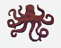 Made in the USA, our Walnut Wood Octopus Figure adds a touch of beach-themed décor to your home.