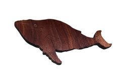 Wooden Humpback Whale in Walnut
