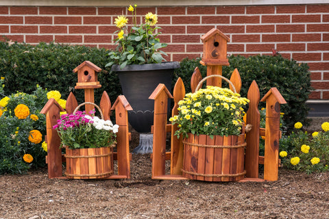 Shop birdhouse planters Made in the USA for charming and functional gardens and yards.