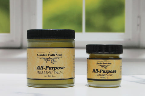 Garden Path All-Purpose Healing Salve - 1 and 4 Ounce Jars