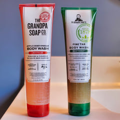Grandpa Soap Co. Body Washes on Harvest Array