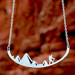 Hiker Stainless Steel Necklace on Harvest Array