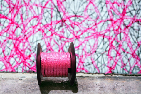 Hot Pink Solid Braided Multifilament Polypropylene Rope