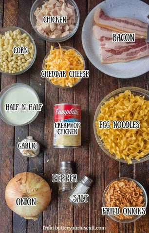 Ingredients for Ultimate Chicken Casserole Recipe