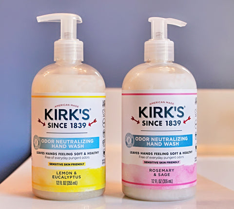 Discover silky skin with our hydrating hand soap that neutralizes odors. Proudly made in America. Perfect for busy hands.