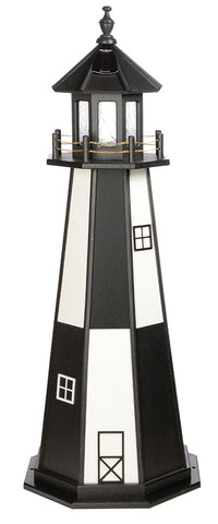 Buy a 6-foot tall Wooden Lighthouse made in the USA with top quality signboard plywood and weather-resistant paint. Enjoy free shipping.