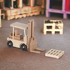 Get creative with our Amish-made Wooden Forklift, complete with one pallet.