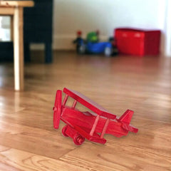 Heirloom-quality Amish wooden toys, sustainably made in the USA. Small wooden airplanes for timeless play. Perfect for gifts!