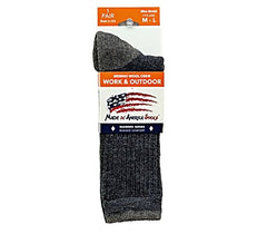 Men's Merino Wool Crew Socks - Size M/L Made in America