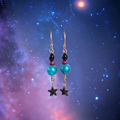 Dangle Star Earrings by a Woman Owned and Operated Small Business