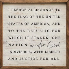 12 x 12 Framed Pledge of Allegiance Sign