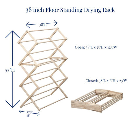 Maximize laundry space with our sleek wood drying racks. Foldable and durable, perfect for any home. Free US shipping. Shop now!