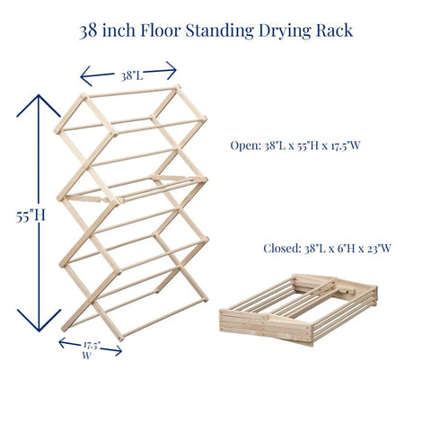 Discover our eco-friendly wooden clothes drying rack – Amish-made, foldable, and perfect for any laundry room. Shop now for durability and style.