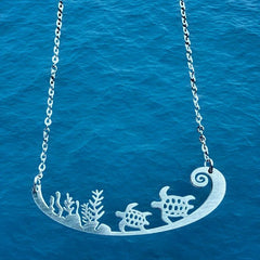 Sea Turtles Stainless Steel Necklace