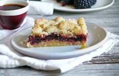 Seedless Blackberry Jam Shortbread Bars