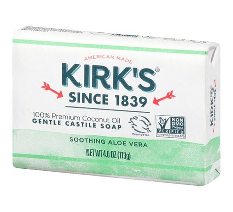 Kirk's Soothing Aloe Vera Gentle Castile Bar Soap