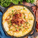 Southern Style Shrimp and Grits with cheese