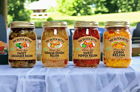 Four Types of Relish from The Dutch Kettle.