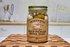 Mild Pickled Quail Eggs from The Dutch Kettle