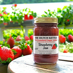 Dutch Kettle Amish Homemade No Sugar Added Strawberry Jam