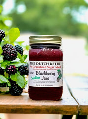Sugar Free, Seedless Dutch Kettle Blackberry Jam on Harvest Array.