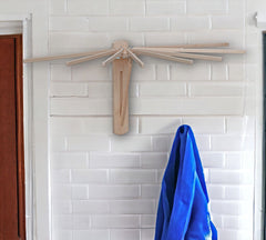 Space-saving, sturdy foldable wall mounted clothes drying rack—perfect for your laundry needs. Shop eco-friendly quality.